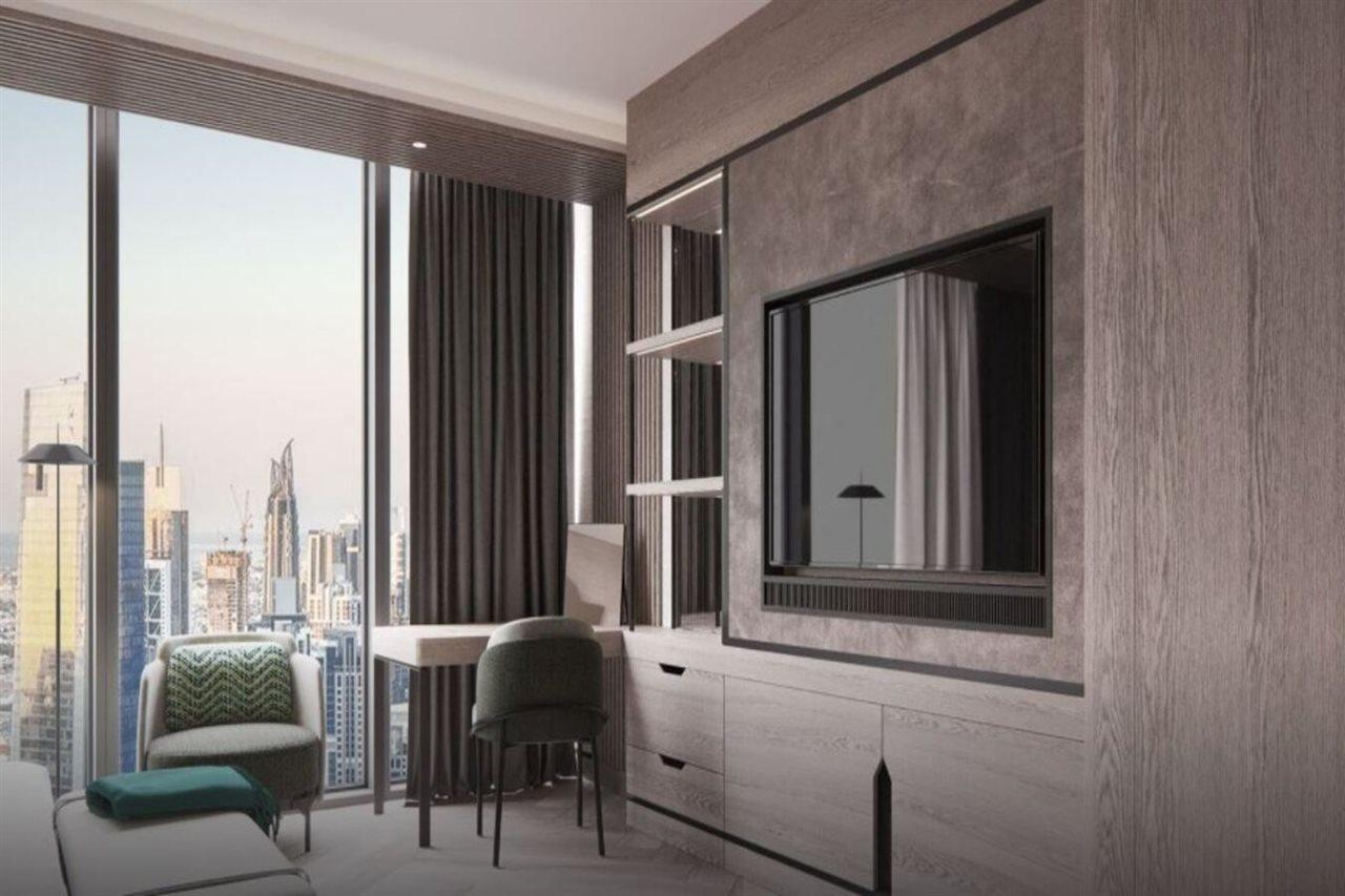 Paramount Hotel Midtown Dubaj Kültér fotó A typical bedroom