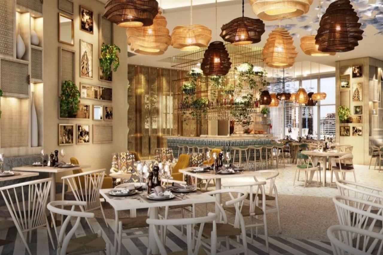 Paramount Hotel Midtown Dubaj Kültér fotó The interior of the restaurant