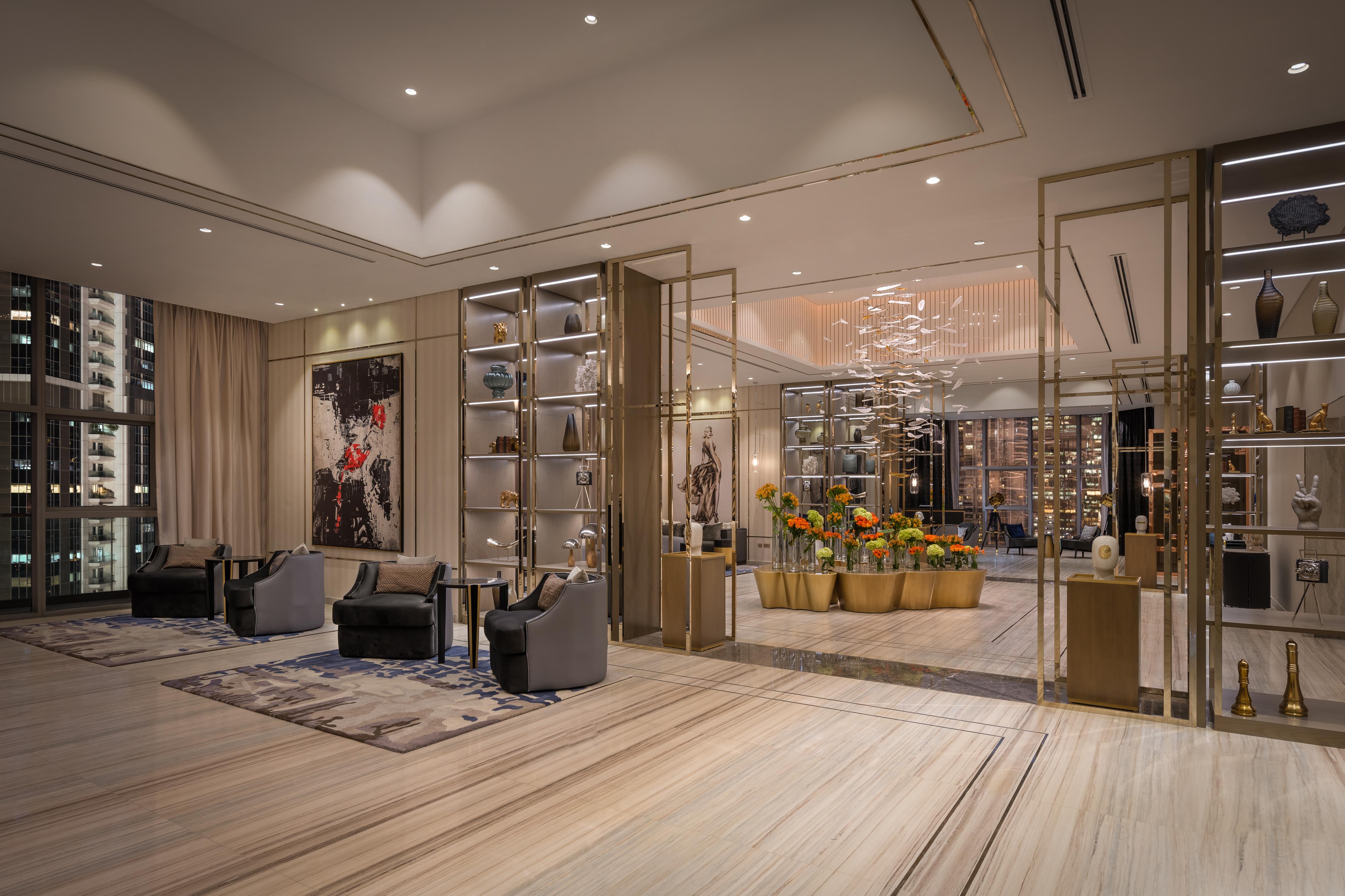 Paramount Hotel Midtown Dubaj Kültér fotó The lobby